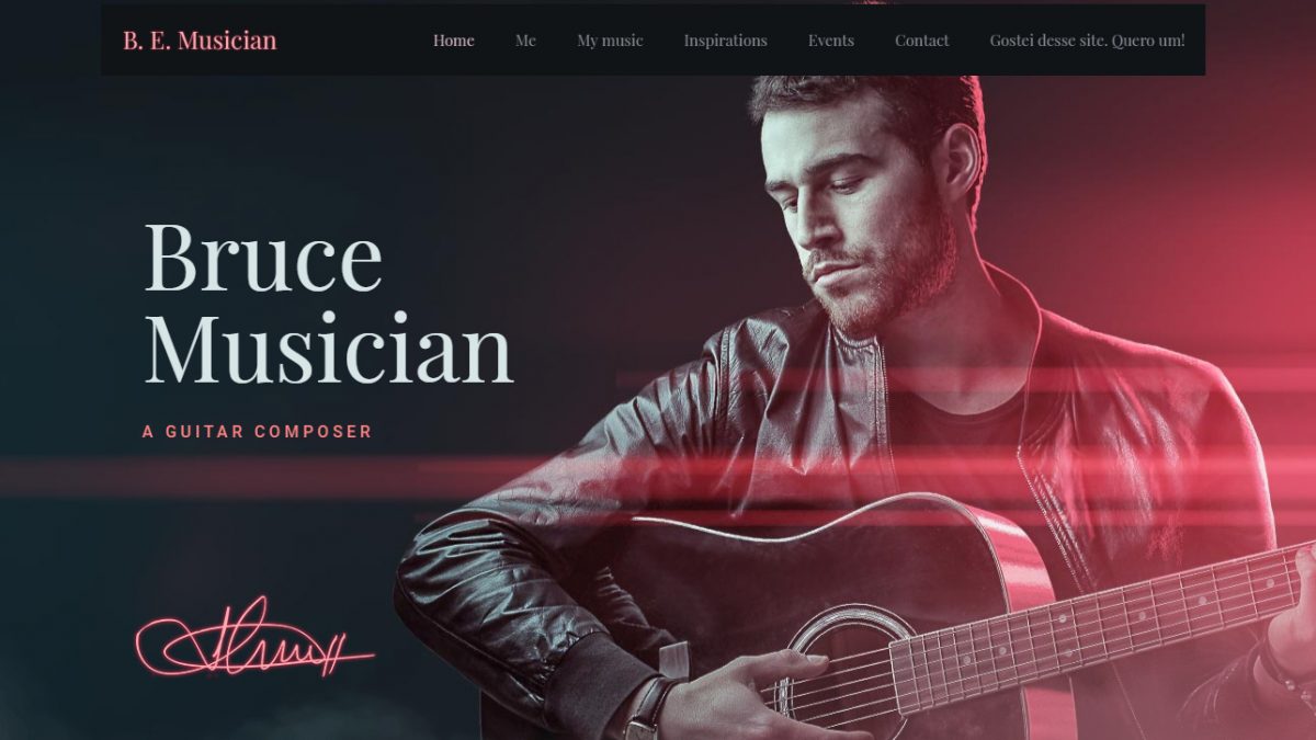 Música 02 | Modelo de Site Mídia Correta