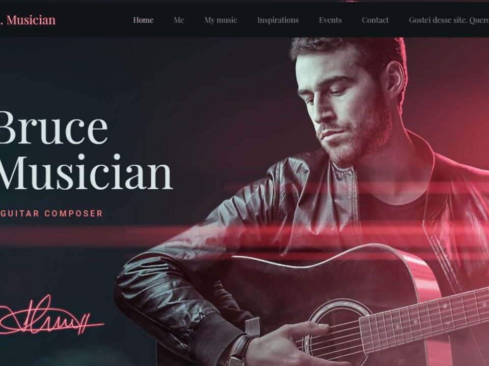 Música 02 | Modelo de Site Mídia Correta